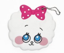 卡通便攜鏡子PVC套，可愛(ài)小羊鏡子保護(hù)套_PVC套